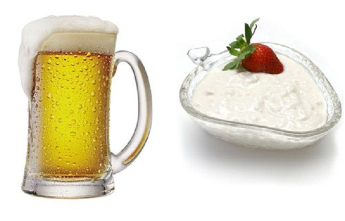 Uống một cốc sữa hoặc sữa chua trước khi uống bia