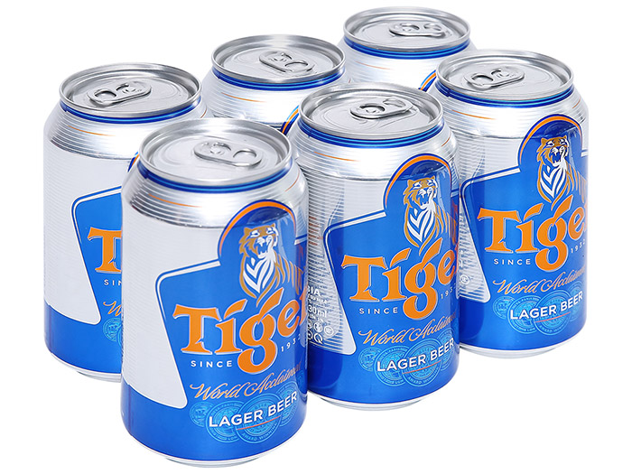 Bia Tiger có nồng độ cồn 4.6 và 5 độ