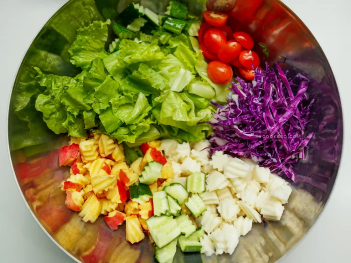 Một công thức đơn giản, dễ làm, bạn đã có một đĩa salad ngon, chất lượng